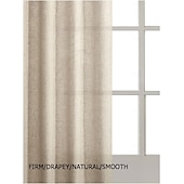 preiswerte Vorhänge &amp; Gardinen-Leinen halbverdunkelnde Patchwork-Vorhänge Fenster-Vorhang-Panels leicht luftig durchscheinend Leinen-Fensterbehandlungen mit Ösen lichtfilternd für Schlafzimmer Wohnzimmer