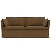 cheap Sofa Cover-Sofa Cover Suitable For BACKSÄLEN Sofa Solid Color Quilted Velvet Slipcovers