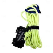 economico Striscie luci a batteria-1 corda luminosa da campeggio per esterni, 3 m/5 m/10 m, impermeabile IP66, corda antivento per tenda con 8 modalità di illuminazione, design durevole e vano batteria impermeabile AA.