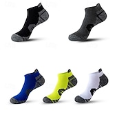 billiga herrstrumpor-Herr Multipack Socka Löparstrumpor Vardagliga strumpor Svart Vit Färg Färgblock Semester Sport &amp; Utomhus Dagligen Grundläggande Medium Vår Höst Mode Ledigt