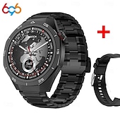 baratos Smartwatch-Relógio inteligente S6Pro 1,62&quot; Bluetooth, rastreador de fitness para homens com bússola, contador de passos, lembrete de chamadas e mensagens, monitor de sono, assistente de voz, à prova d&#039;água IPX, compatível com Android e iOS