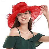 billiga Fascinatorer &amp; Hattar-Elegant Retro / vintage Derbyt Huvudbonad Hattar Kyrkhatt Gentledam Adelsdam Maskeradkläder Dam alla hjärtans dag Derby Bröllopsfest Ascot Vuxna Hatt Vår &amp; sommar