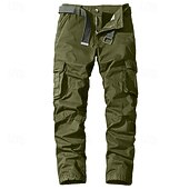 economico Pantaloni cargo-Per uomo Pantaloni cargo Pantaloni da lavoro Pantaloni da escursione Multi tasca Gamba dritta Liscio Traspirazione umidità Indossabile Lunghezza intera Esterno Giornaliero Campeggio e hiking Di