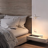economico Luci a sospensione-Lampada a sospensione a LED da 35 cm, moderna lampada a sospensione per isola cucina, illuminazione a sospensione regolabile per isola cucina, lampadario a LED nero oro per sala da pranzo, camera da