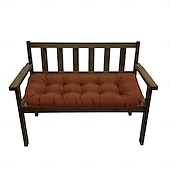 abordables Housse de canapé-Coussins de chaise d&#039;extérieur, coussin de banc en mousse à mémoire de forme imperméable et rembourré pour balançoire, causeuse, meubles de patio 130*50