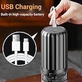 economico Accessori per il caffè-Macinacaffè elettrico portatile con macine in ceramica coniche, impostazioni multiple regolabili, macinacaffè ricaricabile da 1250 mAh, per viaggi e campeggio.