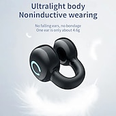 cheap TWS True Wireless Headphones-YX09 Open-Ear Wireless Earbuds Bluetooth 5.3 – Ultra-Light Clip-On Headphones with Mic, Low Latency, Waterproof, for Running, Gaming, Phone Calls