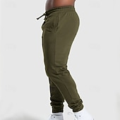 preiswerte Jogginghosen-Herren Jogginghose Hose Kordelzug Tasche Elastischer Bund Einfach Komfort Atmungsaktiv Täglich Outdoor Ferien Urlaub Mode Blau Schwarz Mikroelastisch