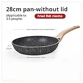 cheap Cooking Utensils-Nonstick Frying Pan Skillet, Granite Coating Omelette Pan, Healthy Stone Cookware Chef&#039;s Pan, PFOA Free