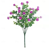 preiswerte Künstliche Pflanzen &amp; Blumen-9 Bündel Kunstblumen für draußen, künstliche Eukalyptus- und Frühlingsgraspflanzen, UV-beständige Kunststoffpflanzen zur Dekoration im Innen- und Außenbereich, für Zuhause, Garten, Büro und Veranda