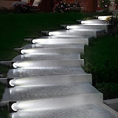 voordelige Grondlichten-4 stuks buitenzonnestapverlichting voor binnentuin, sfeerverlichting voor op het terras, waterdichte verlichting voor tuinpaden en decoratie