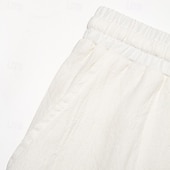 baratos Feriado-Homens Calção Shorts de verão Shorts de praia Com Cordão Cintura elástica Imprimir Geométrica Conforto Respirável Comprimento do joelho Ao ar livre Feriado Para Noite Férias Havaiana Branco Verde