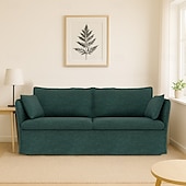cheap Sofa Cover-Sofa Cover Suitable For BACKSÄLEN Sofa Solid Color Quilted Slipcovers
