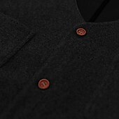 levne Gilety-Pánské Kamizelka Vesta Venkovní Obchod Denní Módní Na běžné nošení Jaro Podzim Knoflíky Kapsy Polyester Pohodlné Bez vzoru Jednořadové sako s jedním knoflíkem Do V Běžný Černá Světle šedá Vesta