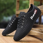 voordelige Herensneakers-Grijze mesh sneakers voor heren met ademend bovenwerk en vetersluiting - lichtgewicht, comfortabel, geschikt voor dagelijks gebruik en een actieve levensstijl
