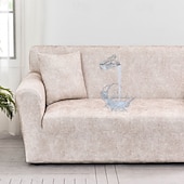 preiswerte Sofabezug-wasserabweisender Sofabezug 1/2/3/4 Sitzer Sofabezug für Wohnzimmer elastischer L-förmiger Ecksofabezug Couchbezug