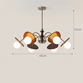 economico Luci a sospensione-Lampadario a sospensione a LED con 3/6/8 teste, lampadario Firefly, illuminazione a sospensione a LED, lampada da soffitto postmoderna, lampada a sospensione, lampadina inclusa, AC220V AC110V