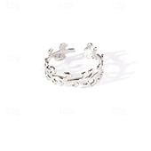 abordables Bracelets et bracelets rigides-Bague / Anneaux For Femmes Quotidien Fête Date Acier