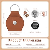 economico Regalo commemorativo-Portachiavi in pelle con foto commemorativa personalizzata, regali di condoglianze personalizzati per papà, mamma, amante, amico, festa del papà, festa della mamma, Natale, anniversario
