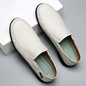 Χαμηλού Κόστους Slip-On Καθημερινά Παπούτσια-Ανδρικά πορτοκαλί μοκασίνια από τεχνητό δέρμα, άνετα, casual παπούτσια, ιδανικά για καθημερινή χρήση και χαλαρές εξόδους.
