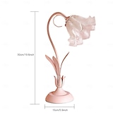 abordables lampe de chevet-Lanterne à fleurs moderne en verre soufflé, lampe de chevet, veilleuse, 4 modes de couleur, intensité variable, pour chambre à coucher, salon, culot E27