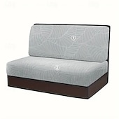 economico Copridivano-Copridivano impermeabile per dinette camper in jacquard a foglie, per esterni, antiscivolo, elasticizzato, per sedili auto e protezione di mobili.