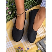 baratos Sapatilhas de mulher-sapatilhas femininas flyknit slip-on - cabedal em malha macia com elasticidade confortável, leve e respirável, ideal para uso casual e passeios de verão