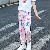 preiswerte Unterteile-Kinder Jungen Hose Hose Gestreift Weich Komfort Hose Outdoor Basic Weiß Gelb Hellgrün Mittlere Taille