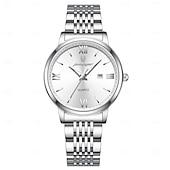 abordables Montres à quartz-Montre femme 706 en acier inoxydable étanche – design rétro ultra fin, cadran lumineux, montre-bracelet à quartz élégante pour le travail et le quotidien