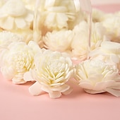 economico Piante e Fiori Artificiali-Diffusore di deodorante per ambienti a forma di fiore artificiale, decorazione ad espansione di profumo non infiammabile, diffusore di fragranze in PE per casa, soggiorno, bagno, matrimonio,