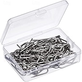 cheap Shower Curtains-58 Pack Metal Curtain Hooks Pin-On Drapery Hooks 1.2 by 1 Inch for Window,Door,Shower Curtain