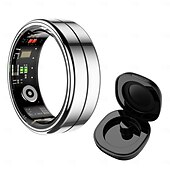 abordables Accessoires pour caméra de téléphone portable-Bague connectée tactile pour iPhone et Android : tracker d&#039;activité, podomètre, mode sport, étanche, chargement magnétique, synchronisation avec application