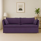 cheap Sofa Cover-Sofa Cover Suitable For BACKSÄLEN Sofa Solid Color Quilted Velvet Slipcovers