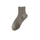 billiga Herrarnas Elitaccessoarer-Herr 1 par Socka Ankel- och sneakersstrumpor Svart Vit Färg Slät Skola Formell Utomhus Tunn Sommar Vår Höst Dagligen Ledigt