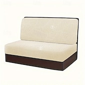 economico Copridivano-Copridivano impermeabile per dinette camper in jacquard a foglie, per esterni, antiscivolo, elasticizzato, per sedili auto e protezione di mobili.