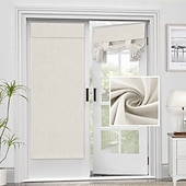 economico Accessori finestre-Copertura per Finestra in Lino Tenda per Porta in Vetro Francese Opaca Raccoglibili Ombreggiature Romane Autoadesive Isolate Termicamente Tricia Bloccaggio Luce Oscurante Privacy 1 Pannello