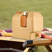 Bidon d'eau de camping portable de 5,28 gallons avec robinet &Distributeur de savon amovible - PE de qualité alimentaire sans BPA, robinet à débit réglable, large ouverture, conception durable pour le abordables Activité de Plein Air-Bidon d'eau de camping portable de 5,28 gallons avec robinet &Distributeur de savon amovible - PE de qualité alimentaire sans BPA, robinet à débit réglable, large ouverture, conception durable pour le