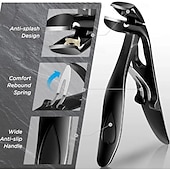 baratos Cuidados Pessoais &amp; Saúde-Conjunto de 3 cortadores de unhas dos pés para unhas grossas, conjunto de cortadores de unhas atualizados para homens, cortadores de unhas dos pés com cabo longo e mandíbula larga para unhas grossas,