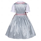 abordables Niños-Vestidos Blusa / Falda Delantal Floral Mucama bávaro Munich Viena prados Chica Fiesta Festival de Cerveza Paño de estilo tradicional