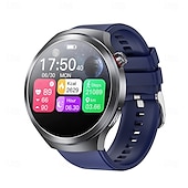abordables Relojes inteligentes-Reloj inteligente et475 de 1,73&#039;&#039; con pantalla AMOLED, llamadas Bluetooth, emergencia SOS, modo multideportivo, detección de fatiga y sueño, corona giratoria y esfera redonda resistente al agua para hombre.