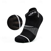 billiga herrstrumpor-Herr 6 par Multipack Socka Löparstrumpor Vardagliga strumpor Svart Vit Färg Randig Semester Sport &amp; Utomhus Dagligen Grundläggande Medium Vår Höst Mode Ledigt
