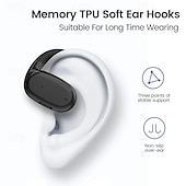abordables Écouteurs Bluetooth sans fil-Écouteurs TWS YJ76 avec crochet Bluetooth 5.2 – Design ouvert HiFi stéréo micro antibruit longue autonomie étanche pour le travail le voyage et le jeu