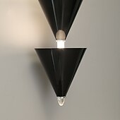 economico Luci a sospensione-Lampada a sospensione a LED moderna, lampada da comodino nera, 17*85 cm, design lineare, finiture in metallo verniciato, moderna, 220-240 V, 110-120 V