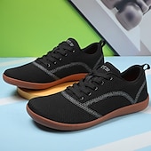 cheap Men&#039;s Sneakers-Men&#039;s White Knit Sneakers with Bright Orange Sole – Breathable Casual Shoes for Running, Outdoor Activities and Urban Style