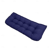 abordables Housse de canapé-Coussins de chaise d&#039;extérieur, coussin de banc en mousse à mémoire de forme imperméable et rembourré pour balançoire, causeuse, meubles de patio 130*50