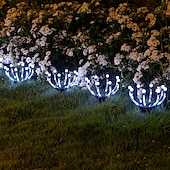 abordables Éclairages pour allées-1pc solaire luciole chemin lumières souterrain lumière extérieure cour chemin cour jardin camping paysage décoratif paysage lumière
