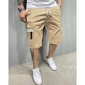 economico All&amp;#39;aperto-Per uomo Pantaloncini cargo Shorts Pantaloncini Estivi Coulisse Elastico in vita Multi-tasche Semplice Comodità Indossabile Lunghezza al ginocchio All&#039;aperto Sport Quotidiano Moda Casual Nero Blu
