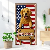 halpa Garaasi- ja ovibannerit-Itsenäisyyspäivän Ovet koristelut Ovikannet Amerikkalainen Patriotinen Kotka Ovetapetti Ovikaihdin koriste tausta Sisä-/Ulkoveranta Ovikyltti etuovelle maalaistaloon