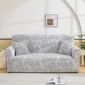 cheap Sofa Cover-Elastic Jacquard Fabric Sofa Cover Stretch Couch Cover Sectional L Shape Sofa Slipcover Corner Case for Living Room 1/2/3/4 Seat