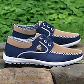 cheap Men&#039;s Sneakers-Men&#039;s Blue Casual Lace-Up Sneakers - Lightweight Mesh Shoes for Comfortable Everyday Wear